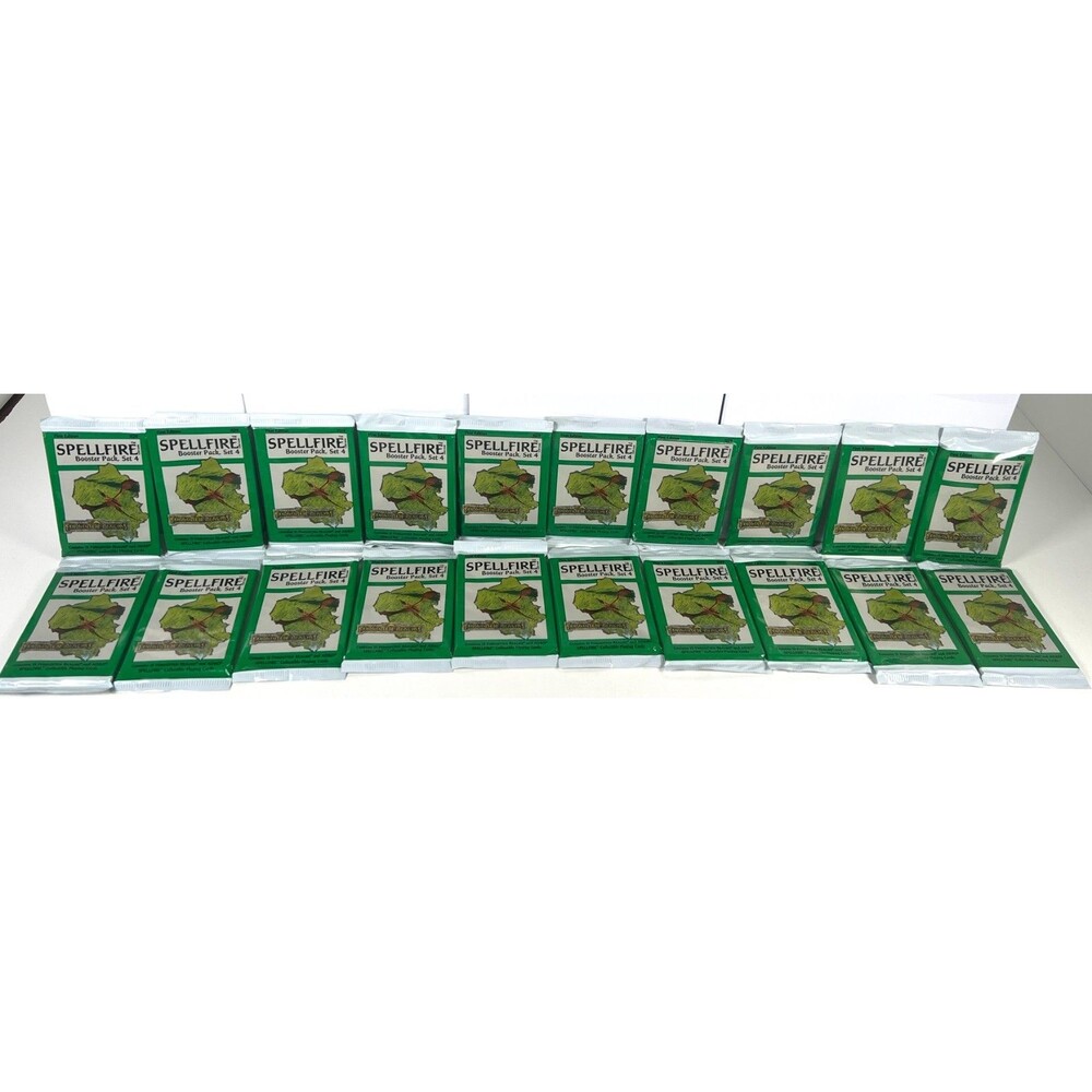Vtg TSR Spellfire Forgotten Realms Sealed Booster Pack Set 4 Lot of 20